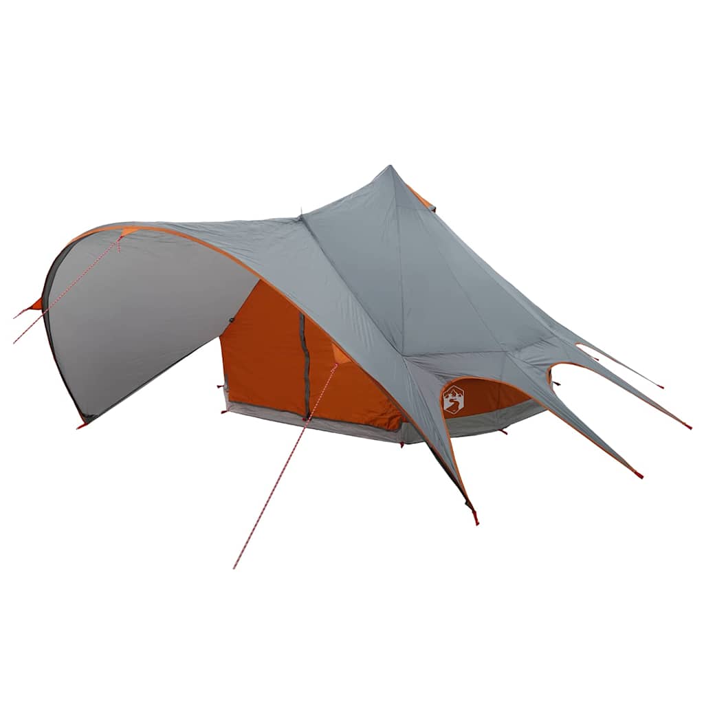 Teepee šator za 3 osobe Siva i narančasta 600 x 600 x 347 cm