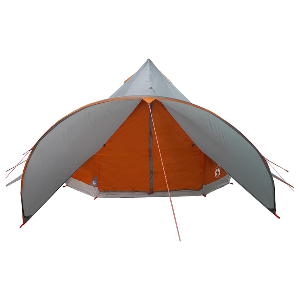 Teepee šator za 3 osobe Siva i narančasta 600 x 600 x 347 cm