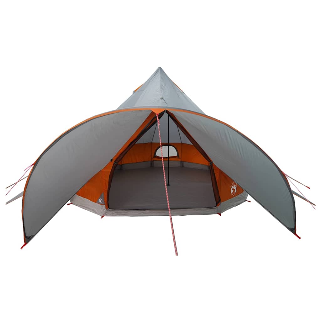 Teepee šator za 3 osobe Siva i narančasta 600 x 600 x 347 cm