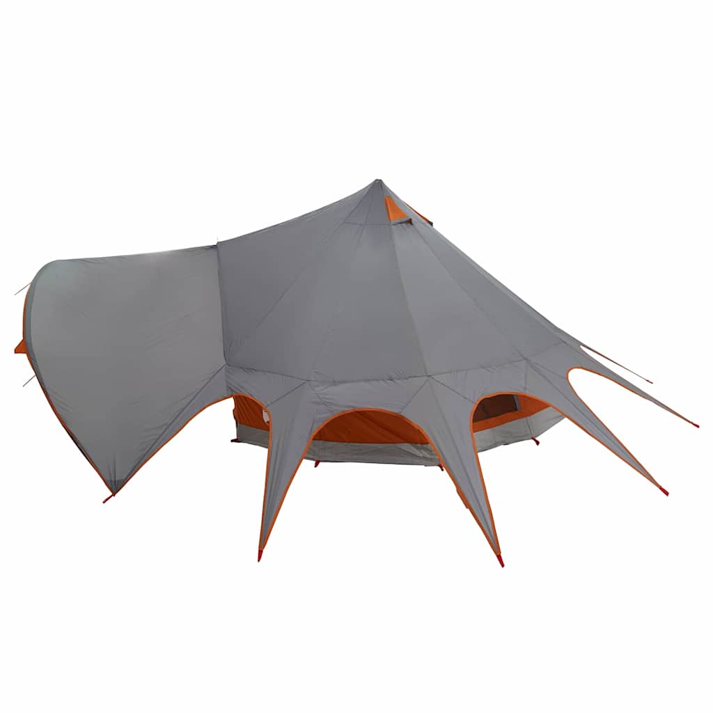 Teepee šator za 3 osobe Siva i narančasta 600 x 600 x 347 cm