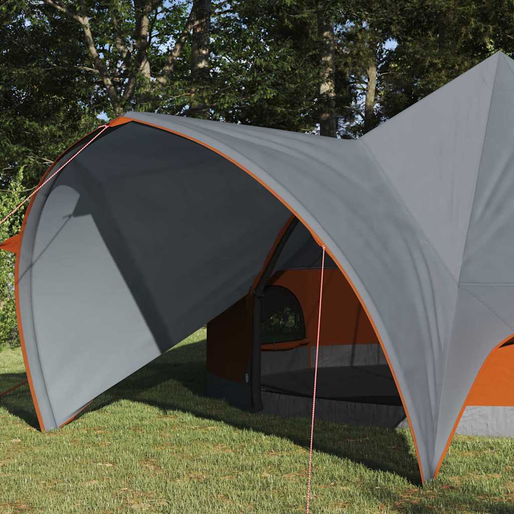 Šator Teepee za 5 osoba Siva i narančasta 415 x 415 x 247 cm