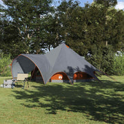 Šator Teepee za 5 osoba Siva i narančasta 415 x 415 x 247 cm
