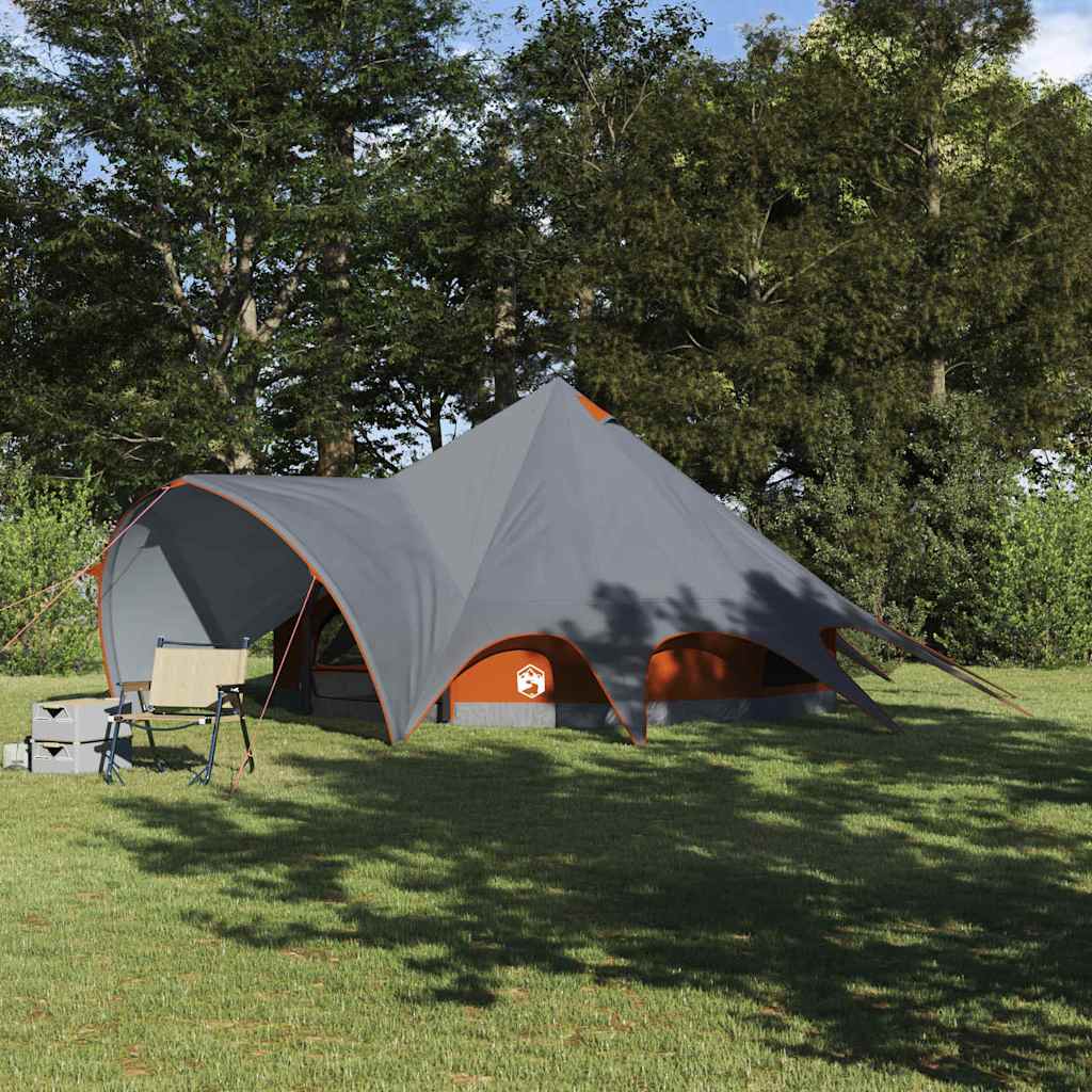 Šator Teepee za 5 osoba Siva i narančasta 415 x 415 x 247 cm