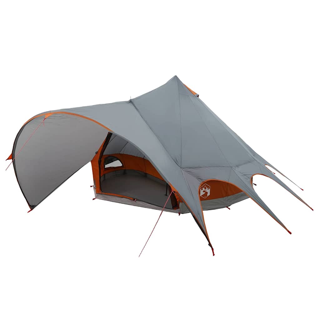 Šator Teepee za 5 osoba Siva i narančasta 415 x 415 x 247 cm