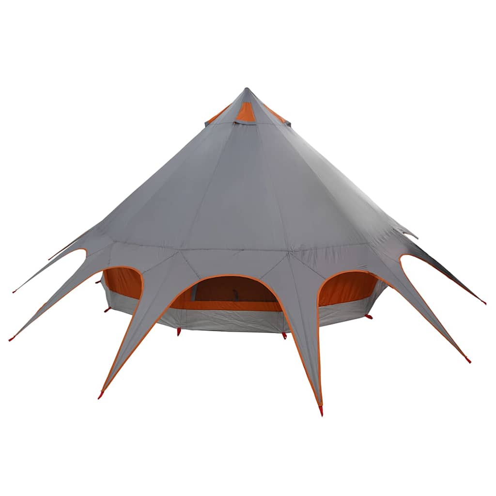 Šator Teepee za 5 osoba Siva i narančasta 415 x 415 x 247 cm
