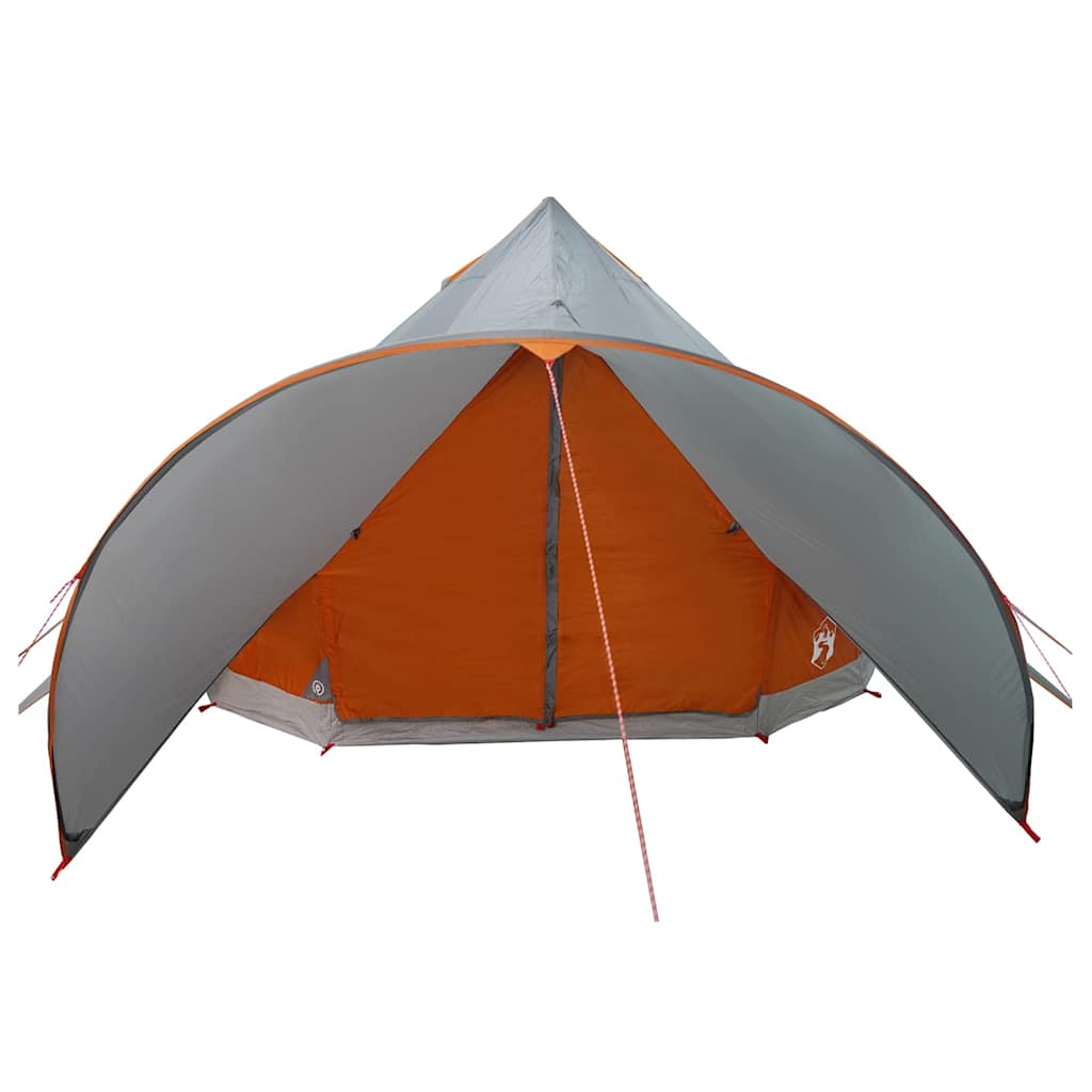 Šator Teepee za 5 osoba Siva i narančasta 415 x 415 x 247 cm