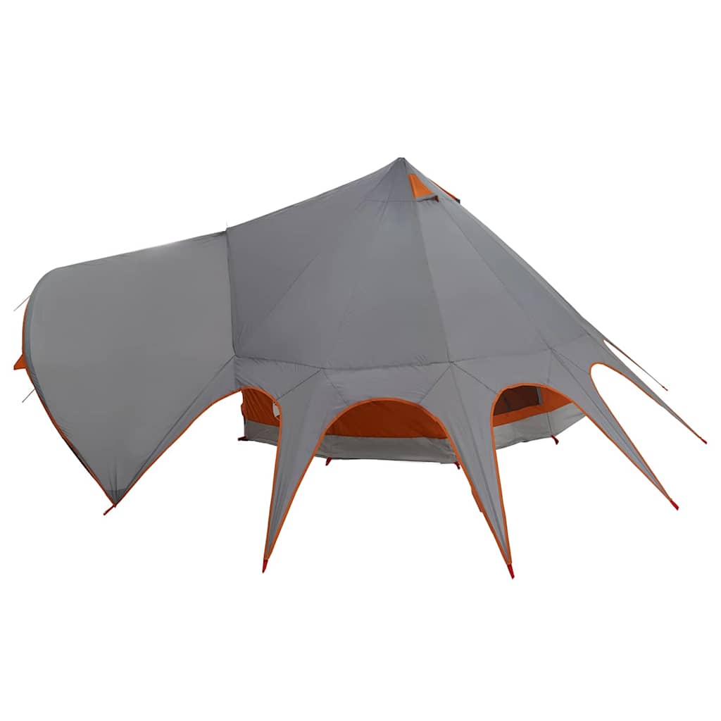 Šator Teepee za 5 osoba Siva i narančasta 415 x 415 x 247 cm