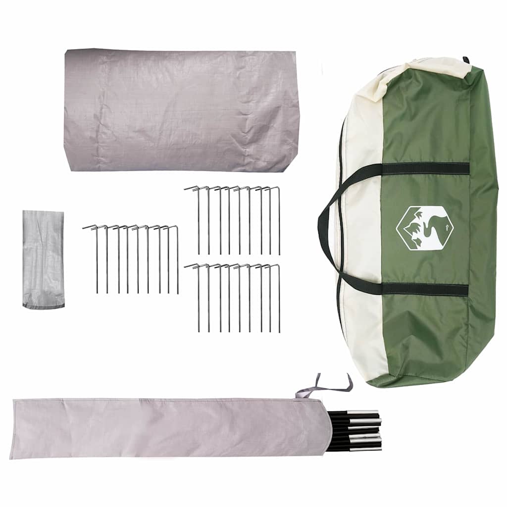 Teepee šator za 7 osoba Zelena i Siva 600 x 600 x 347 cm