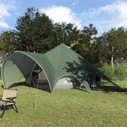 Teepee šator za 7 osoba Zelena i Siva 600 x 600 x 347 cm