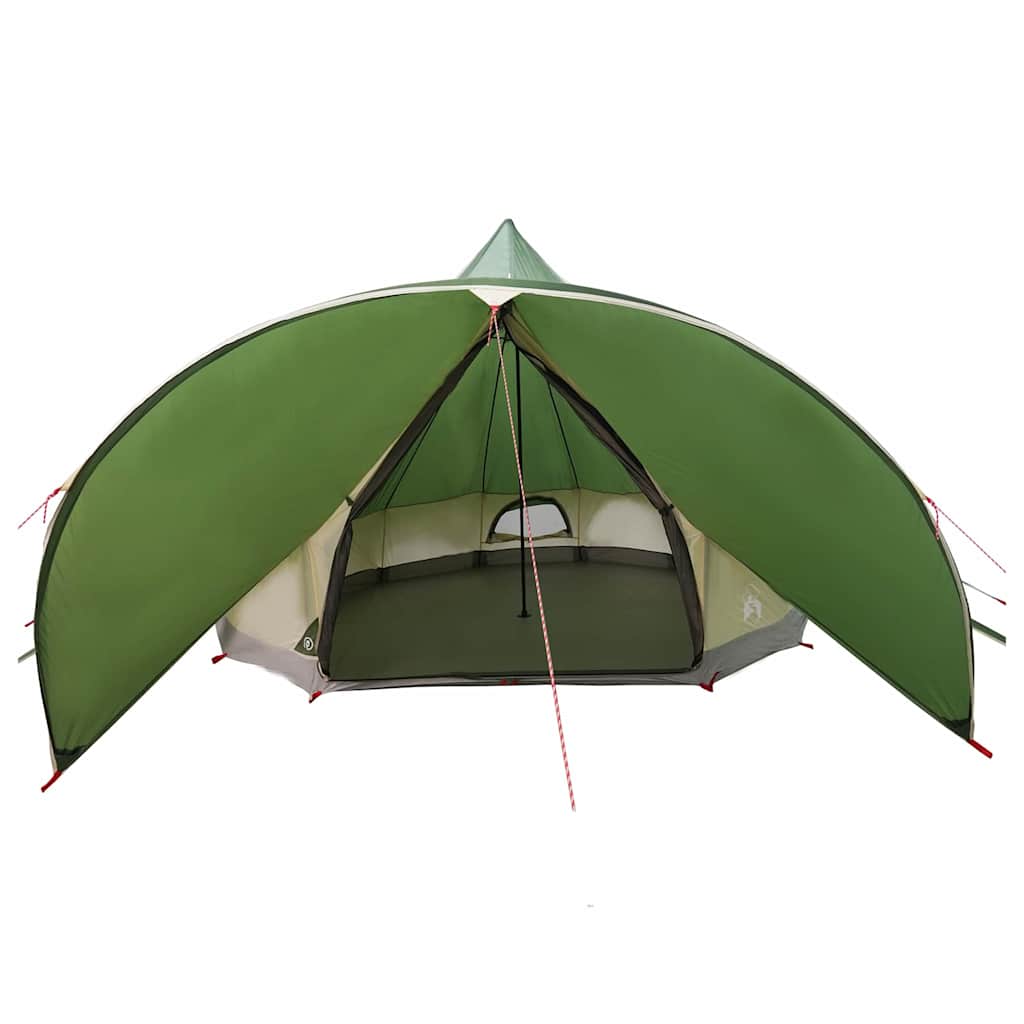 Teepee šator za 7 osoba Zelena i Siva 600 x 600 x 347 cm