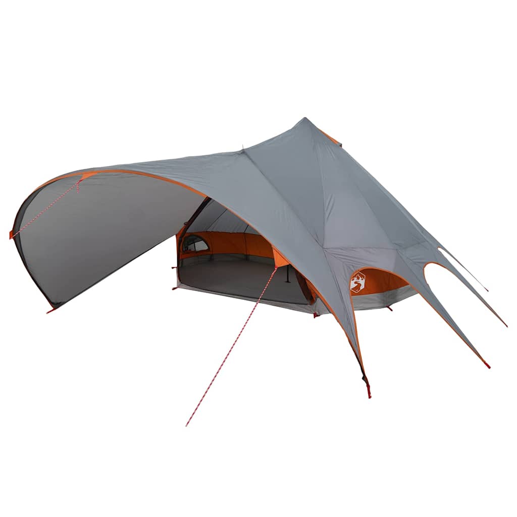 Teepee šator za 7 osoba Siva i narančasta 600 x 600 x 347 cm