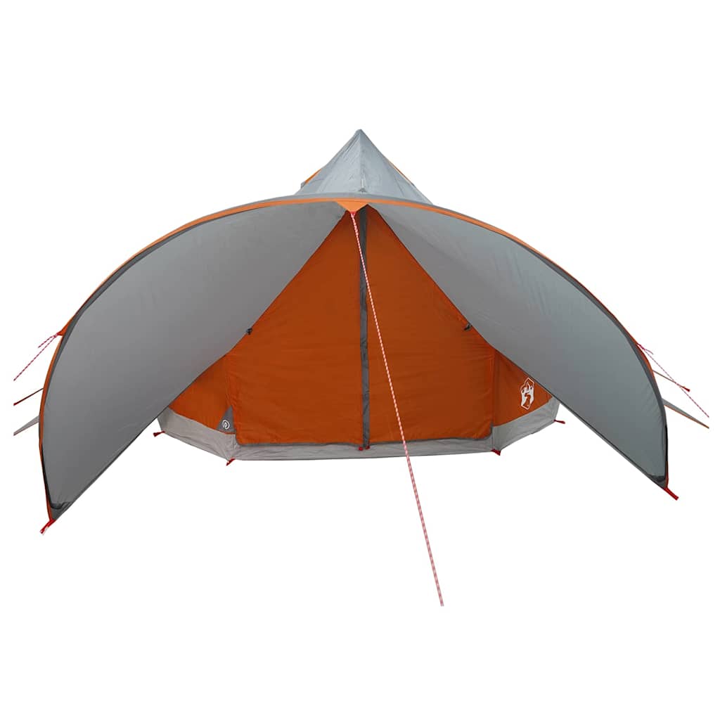 Teepee šator za 7 osoba Siva i narančasta 600 x 600 x 347 cm