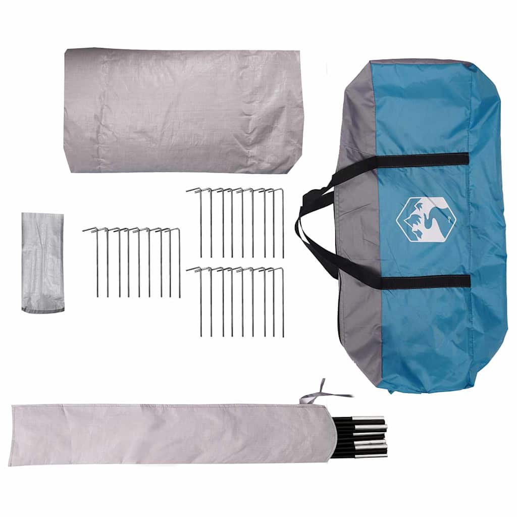 Teepee šator za 9 osoba Plava i siva 502 x 502 x 297 cm
