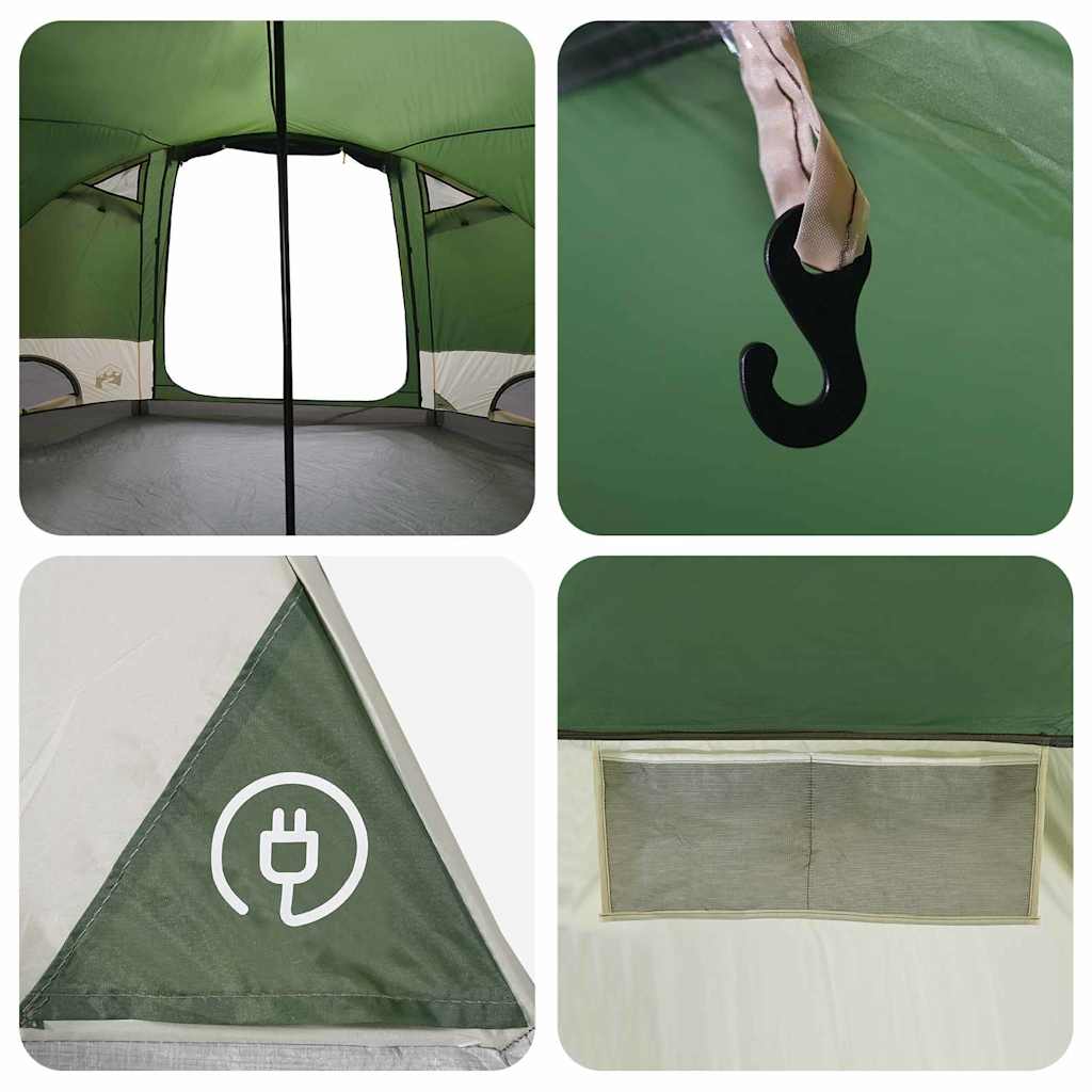Šator kupola za 4 osobe s krovom Zelena 505 x 450 x 248 cm