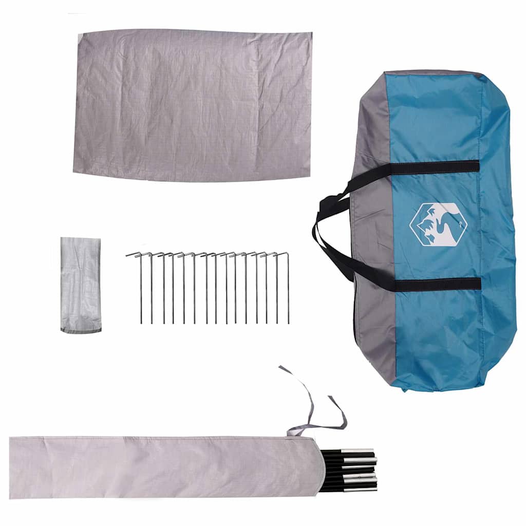 Šator kupola za 4 osobe s krovom Plava 505 x 450 x 248 cm