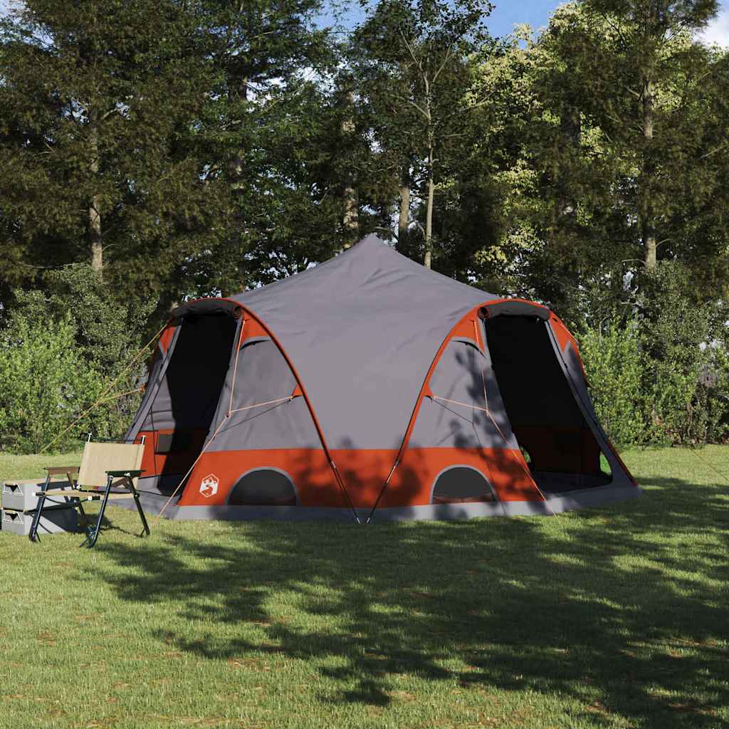 Šator kupola za 4 osobe Siva i narančasta 505 x 450 x 248 cm