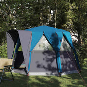 Šator za 3 osobe s krovom Plava i siva 320 x 320 x 203 cm