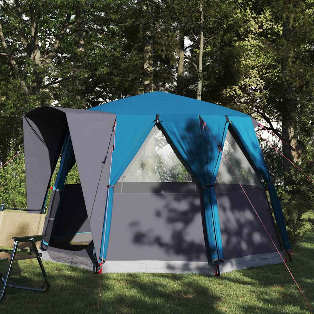 Šator za 3 osobe s krovom Plava i siva 320 x 320 x 203 cm
