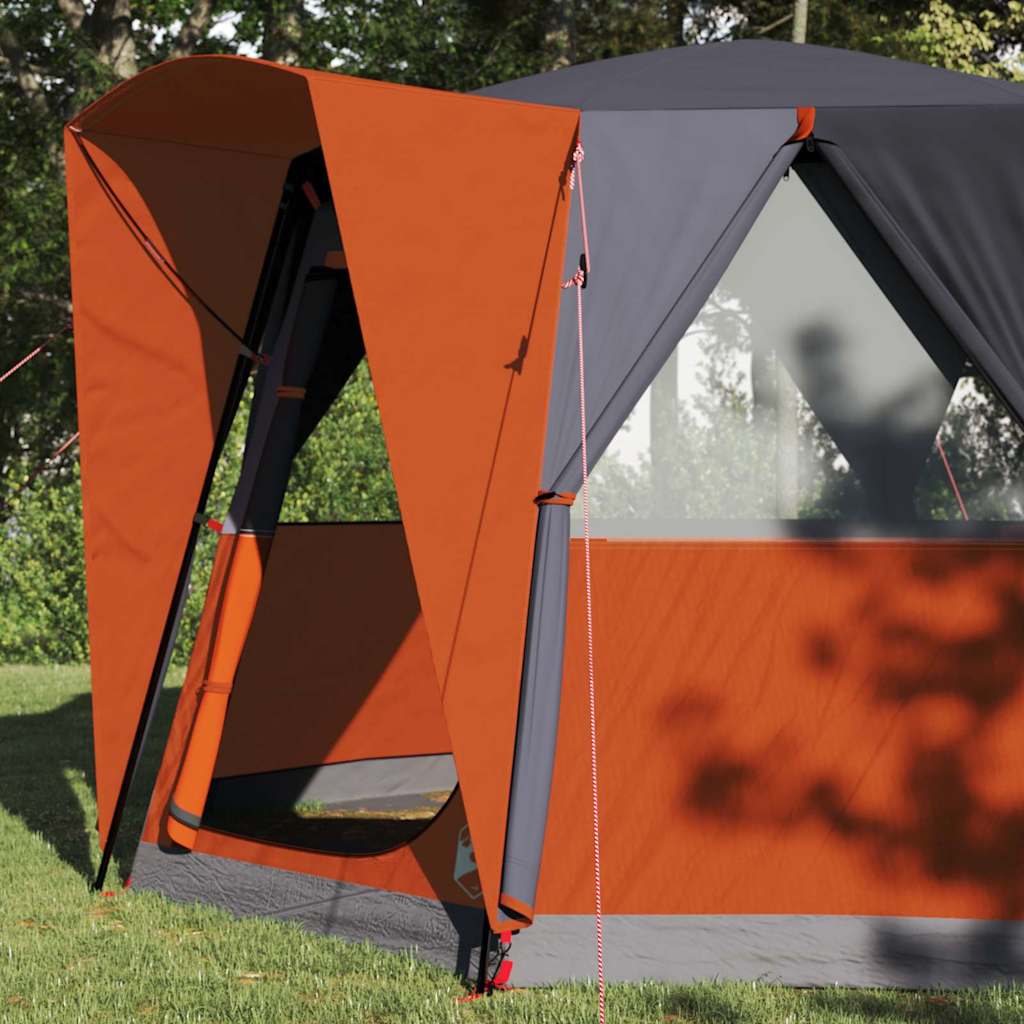 Šator za 3 osobe s krovom Siva i narančasta 320 x 320 x 203 cm