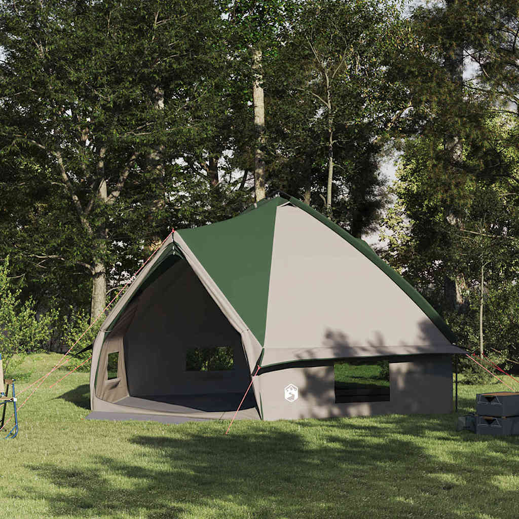 Teepee šator za 10 osoba Zelena i bijela 567 x 470 x 242 cm
