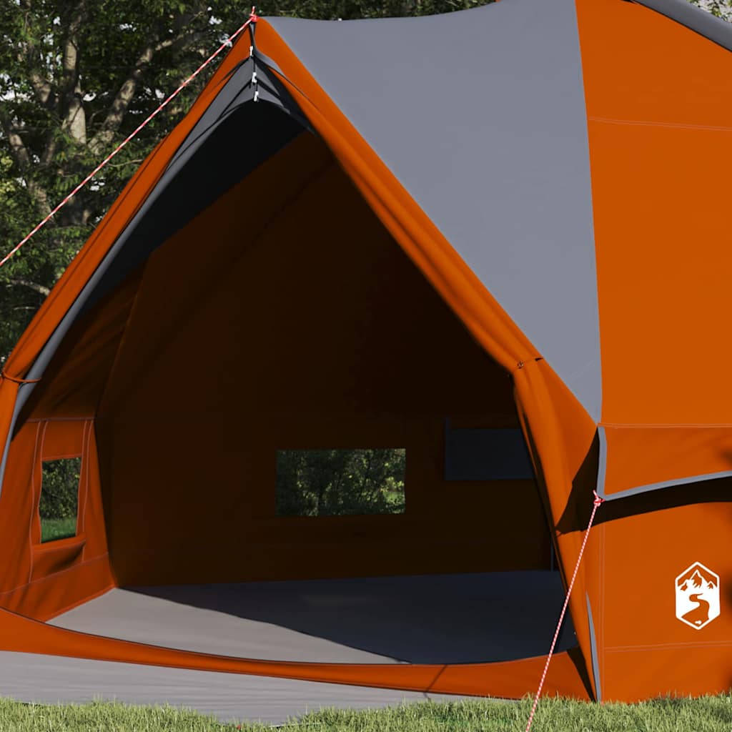 Teepee šator za 10 osoba Siva i narančasta 567 x 470 x 242 cm