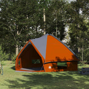 Teepee šator za 10 osoba Siva i narančasta 567 x 470 x 242 cm