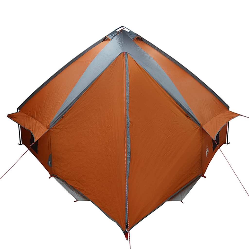 Teepee šator za 10 osoba Siva i narančasta 567 x 470 x 242 cm