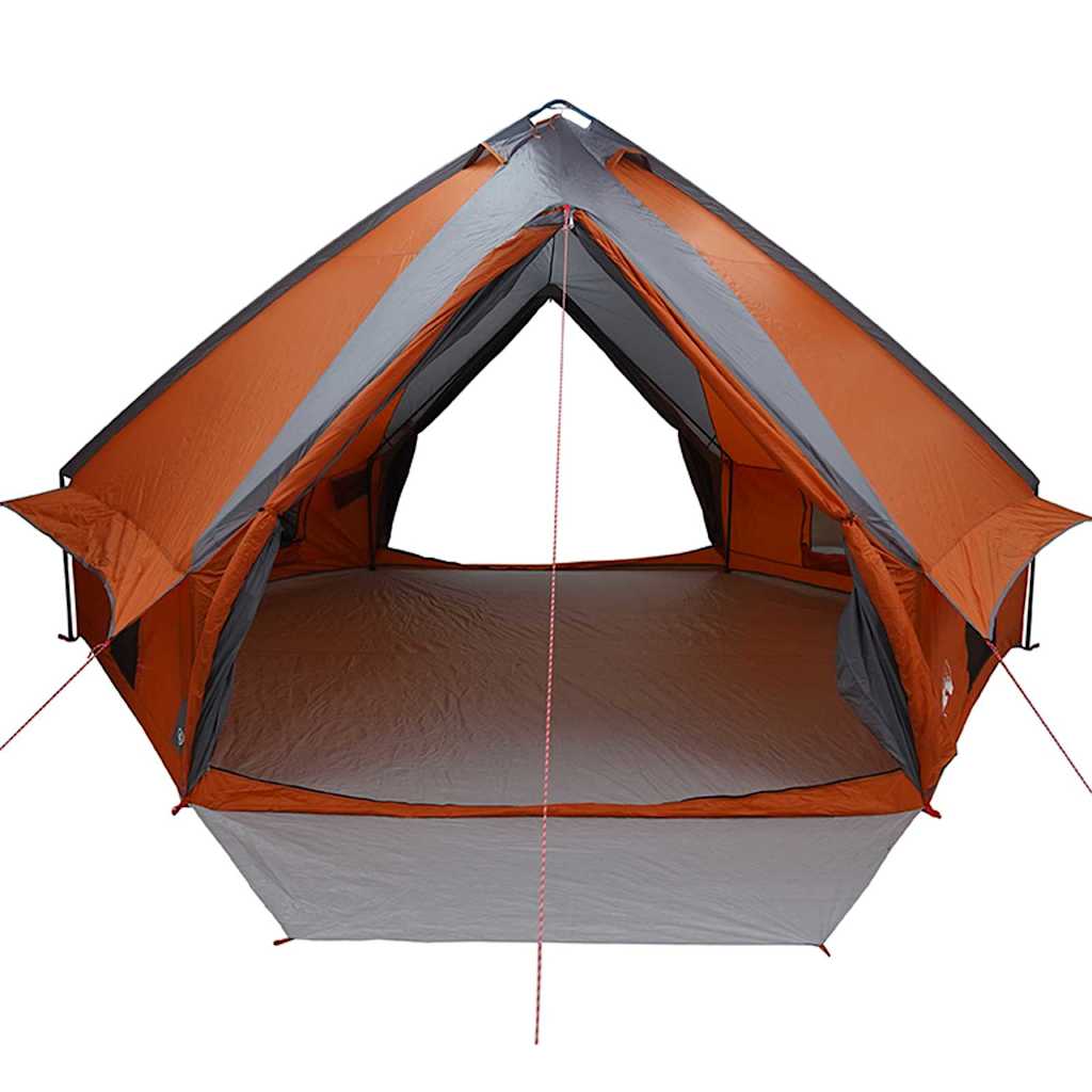 Teepee šator za 10 osoba Siva i narančasta 567 x 470 x 242 cm