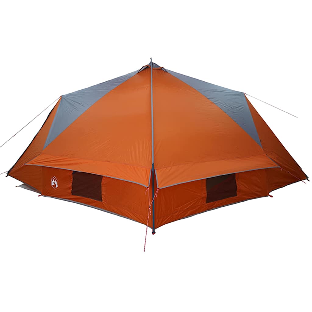 Teepee šator za 10 osoba Siva i narančasta 567 x 470 x 242 cm