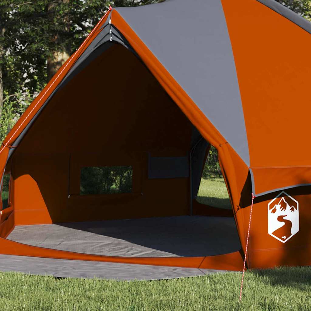 Teepee šator za 8 osoba Siva i narančasta 490 x 410 x 210 cm