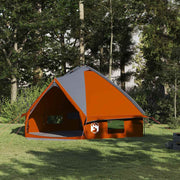 Teepee šator za 8 osoba Siva i narančasta 490 x 410 x 210 cm
