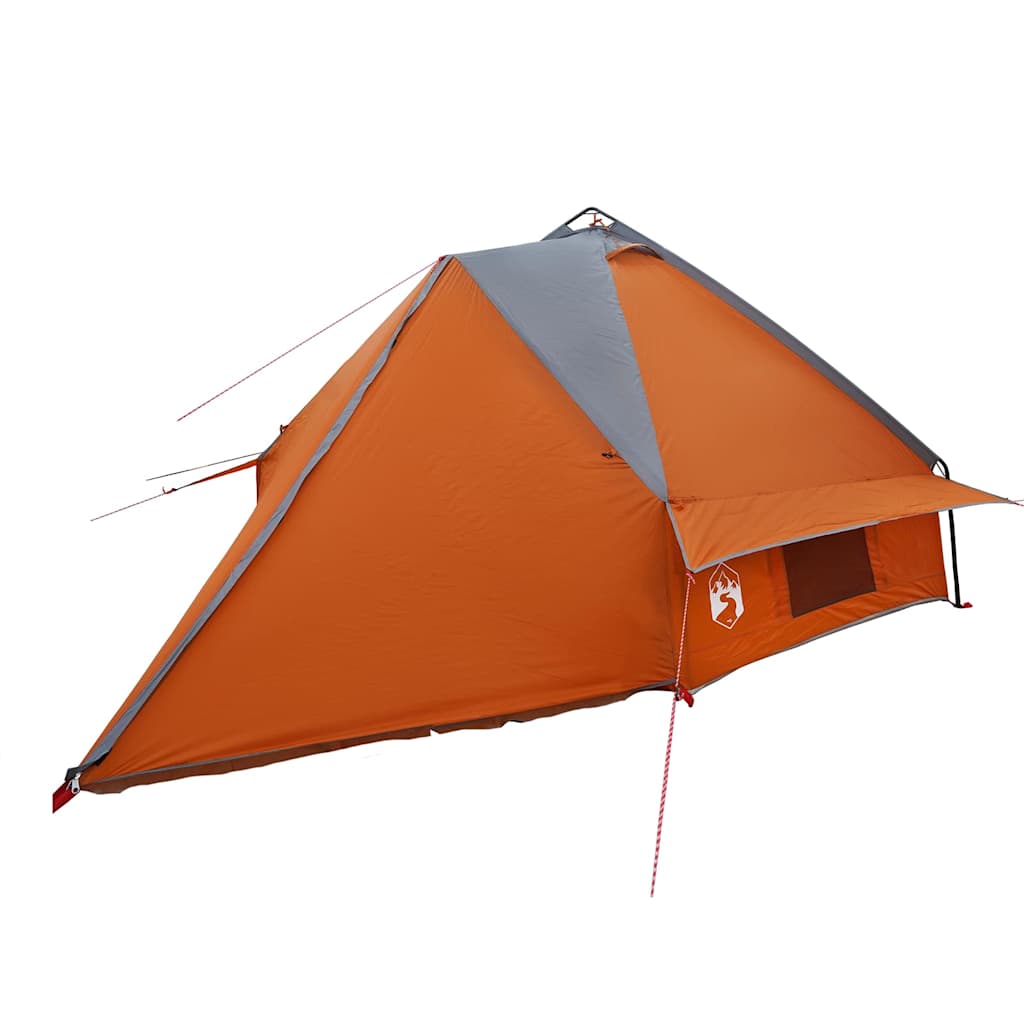 Teepee šator za 8 osoba Siva i narančasta 490 x 410 x 210 cm