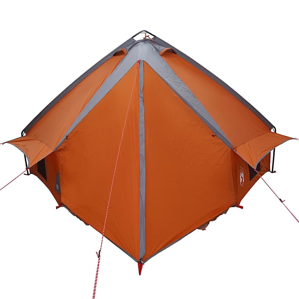 Teepee šator za 8 osoba Siva i narančasta 490 x 410 x 210 cm
