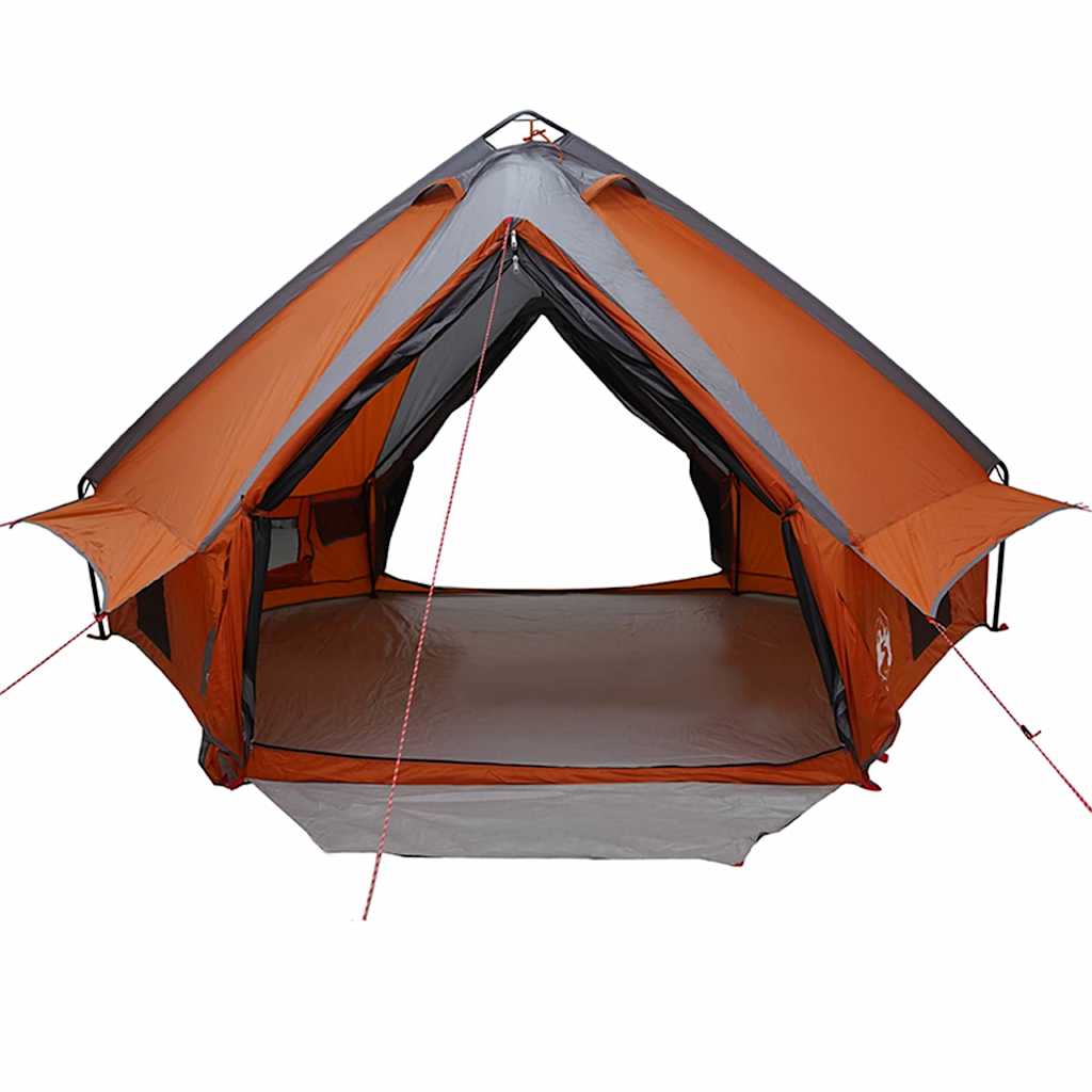 Teepee šator za 8 osoba Siva i narančasta 490 x 410 x 210 cm