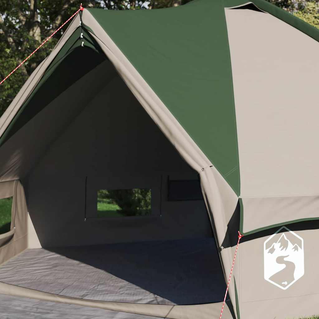 Šator Teepee za 6 osoba Zelena i bijela 431 x 366 x 185 cm