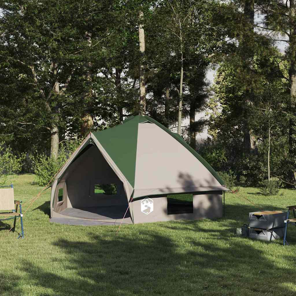 Šator Teepee za 6 osoba Zelena i bijela 431 x 366 x 185 cm