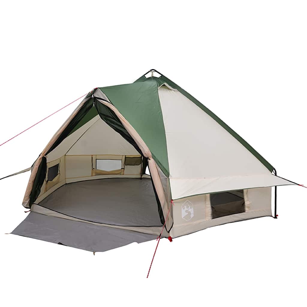 Šator Teepee za 6 osoba Zelena i bijela 431 x 366 x 185 cm