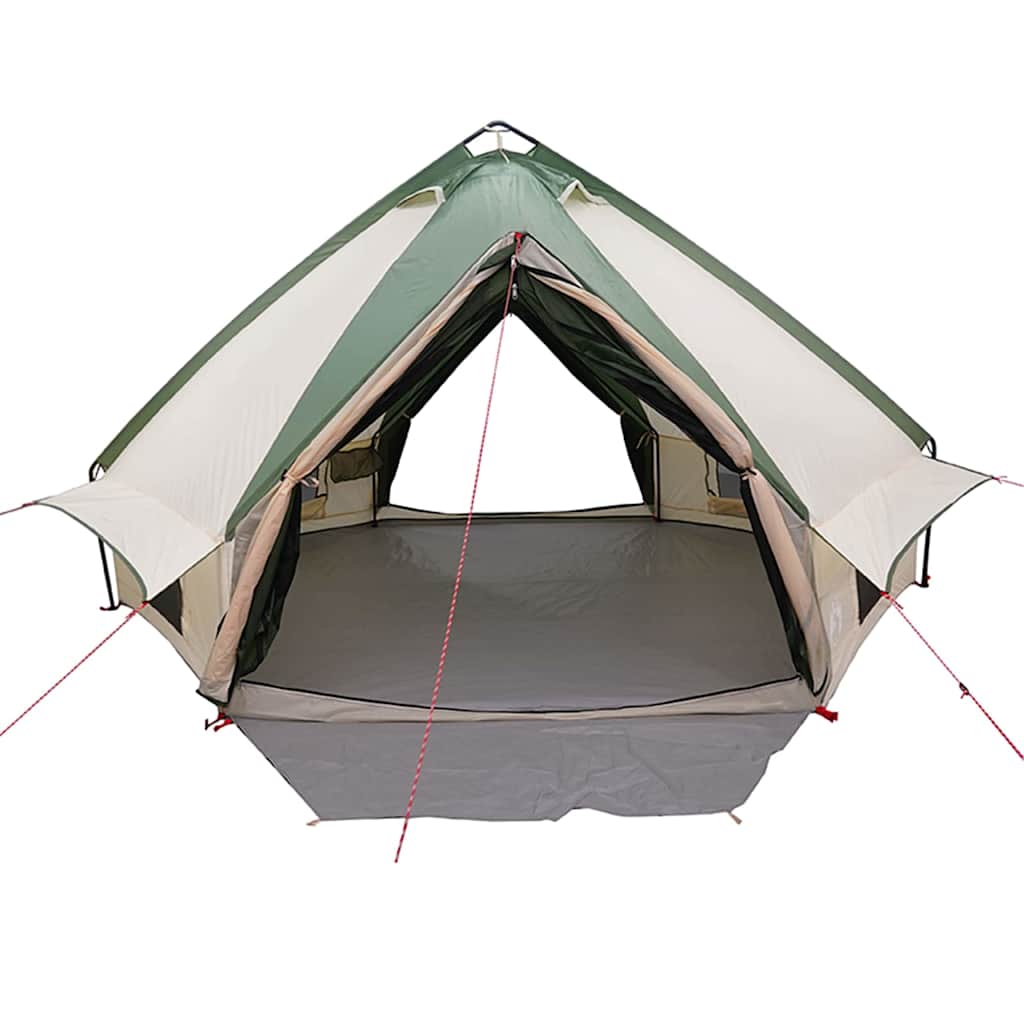 Šator Teepee za 6 osoba Zelena i bijela 431 x 366 x 185 cm