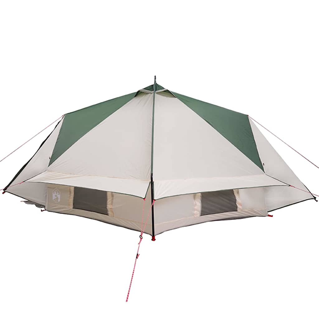 Šator Teepee za 6 osoba Zelena i bijela 431 x 366 x 185 cm
