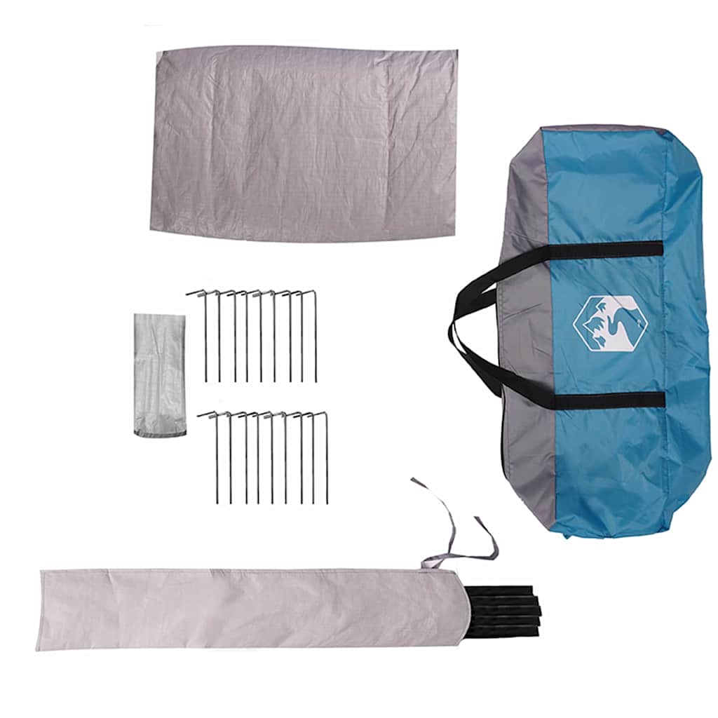 Šator Teepee za 6 osoba Plava i siva 431 x 366 x 185 cm
