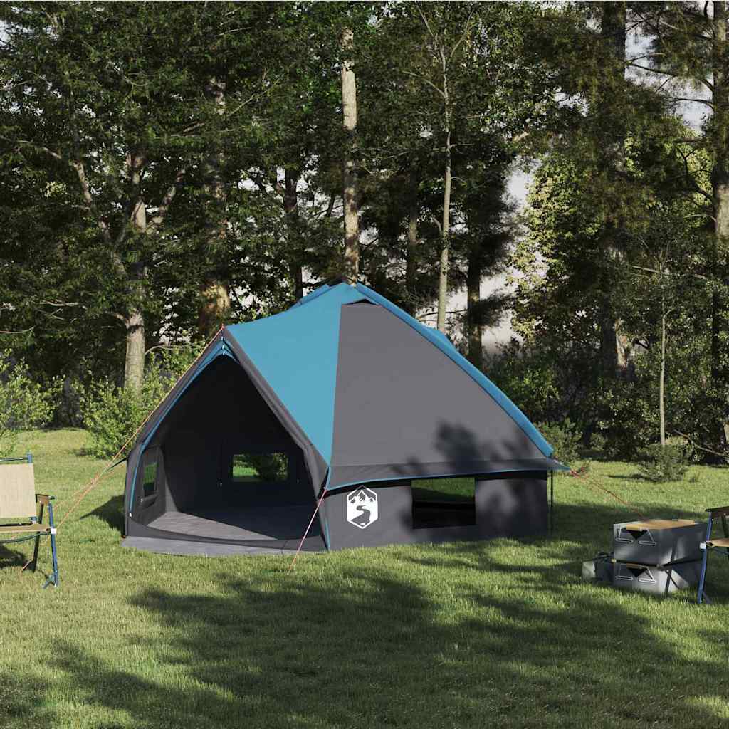 Šator Teepee za 6 osoba Plava i siva 431 x 366 x 185 cm