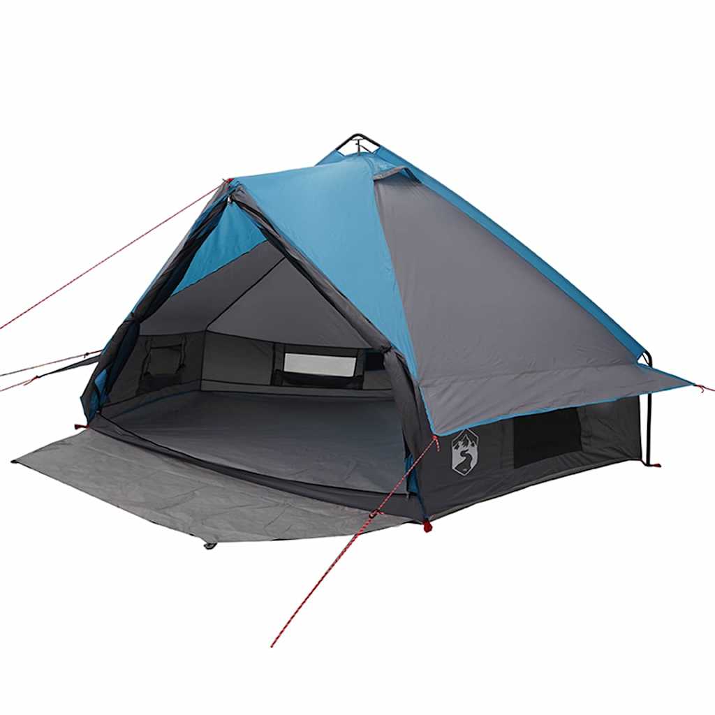 Šator Teepee za 6 osoba Plava i siva 431 x 366 x 185 cm