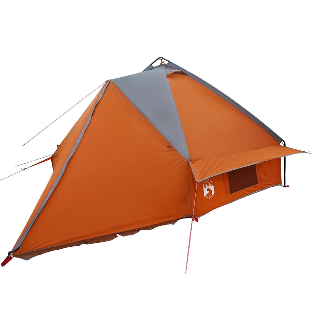 Teepee šator za 6 osoba Siva i narančasta 431 x 366 x 185 cm