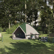 Tenda za 4 osobe s krovom Zelena i Siva 388 x 320 x 169 cm