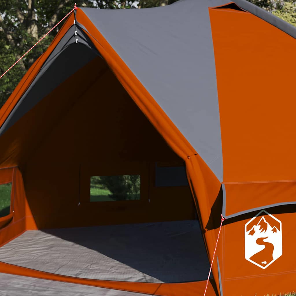 Teepee šator za 4 osobe Siva i narančasta 388 x 320 x 169 cm