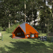 Teepee šator za 4 osobe Siva i narančasta 388 x 320 x 169 cm