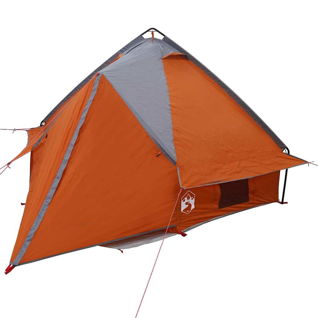 Teepee šator za 4 osobe Siva i narančasta 388 x 320 x 169 cm