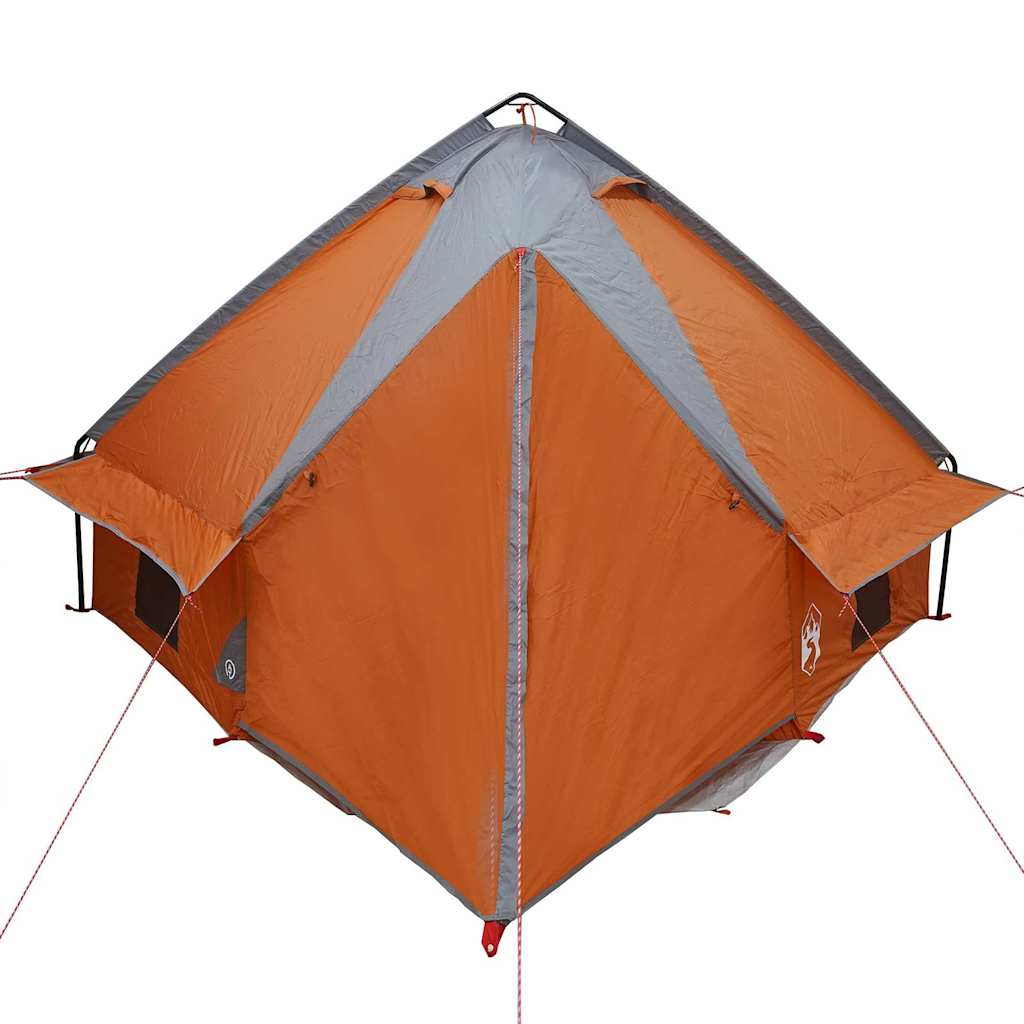 Teepee šator za 4 osobe Siva i narančasta 388 x 320 x 169 cm