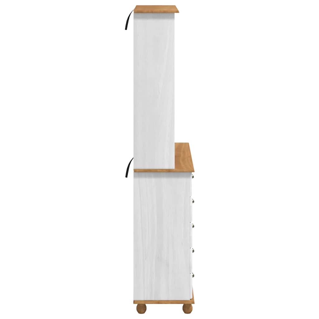 Kavez ASKIM Bijelo 91 x 40 x 200,5 cm Čvrsto borovo drvo