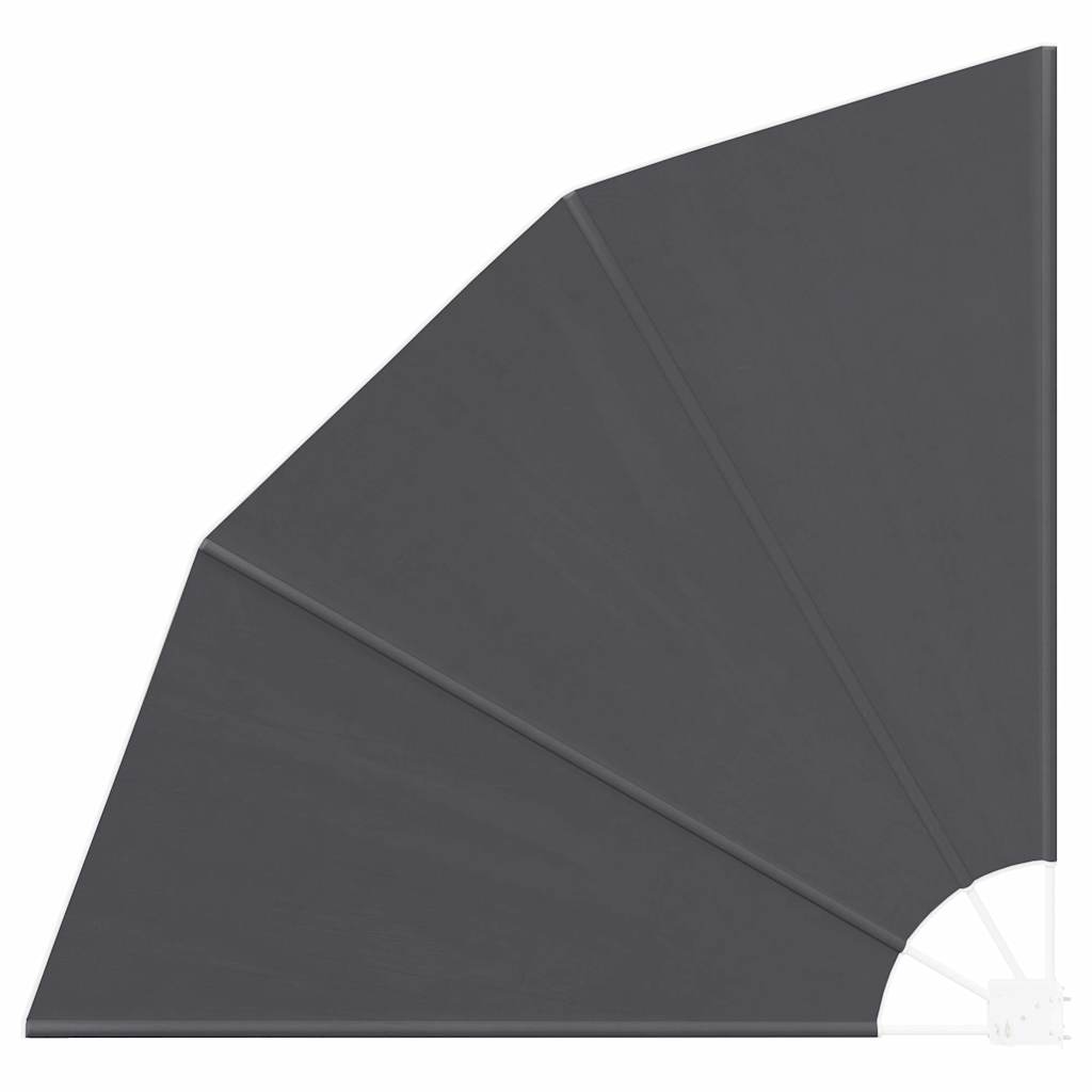 Zaslon za privatnost na balkonu 140 x 140 cm Poliester Crna